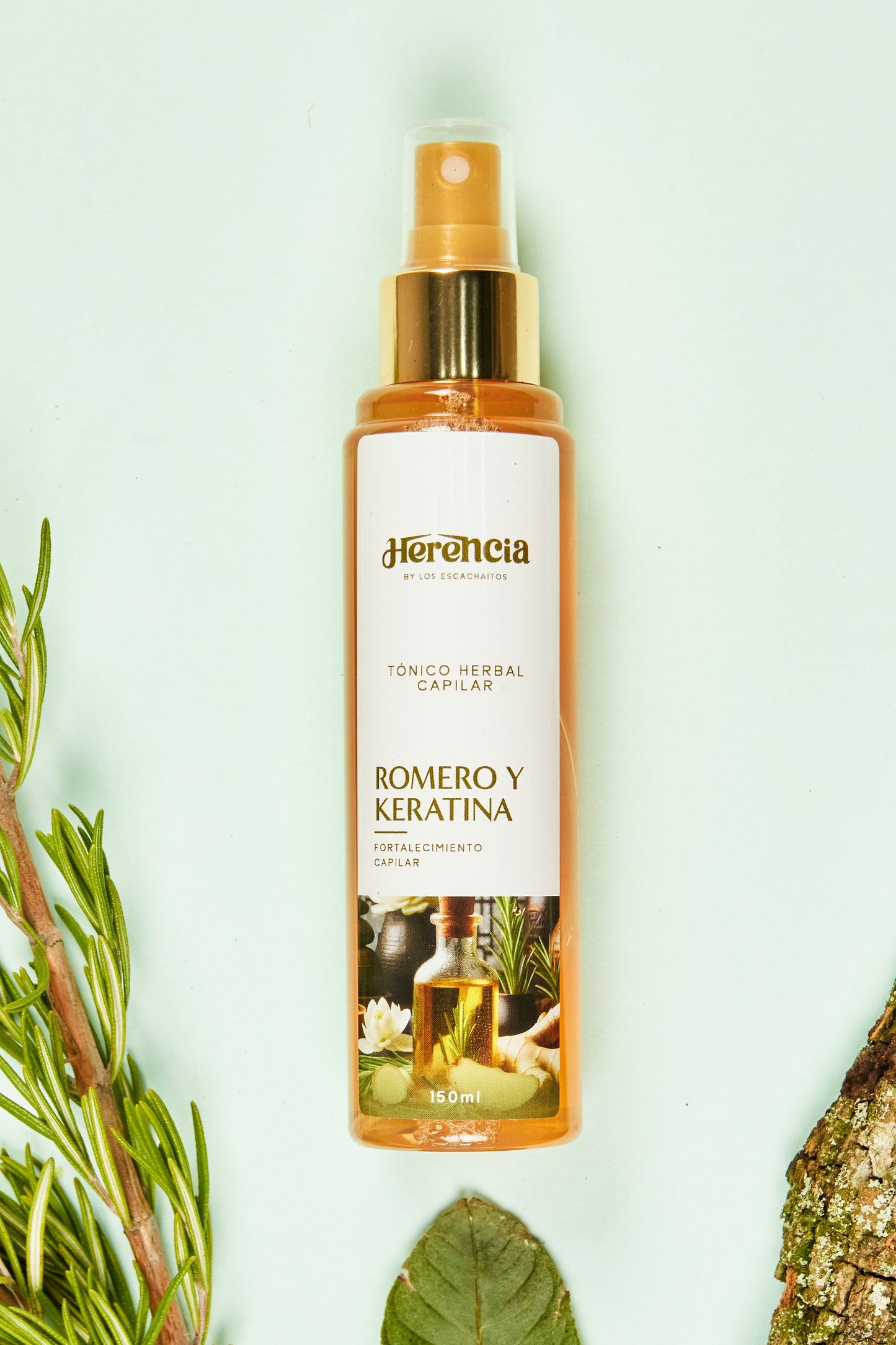Tónico Herbal Capilar Romero y Keratina